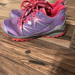 Merrell Kids' Vibrant Purple and Red Sneakers